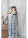 Olive Branches Dress 自然氣質橄欖枝圖案吊帶裙/ DS9944