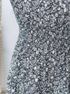 Shadow Floral Dress 黑白影子印花修腰連身裙/ DS9953