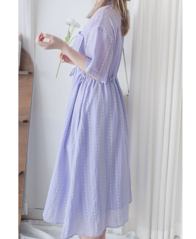 Delight Lace Dress  仿蕾絲印花連身裙/外套 /DS9952