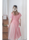 Daily Audrey Dress 輕優雅低調小格子後橡筋連身裙 / DS9951 (Black Sold out)