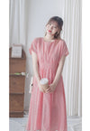 Daily Audrey Dress 輕優雅低調小格子後橡筋連身裙 / DS9951 (Black Sold out)