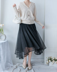 Collar Knit Cardigan 翻領針織棉棉外套或上衣/ TP9219