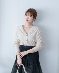 Collar Knit Cardigan 翻領針織棉棉外套或上衣/ TP9219