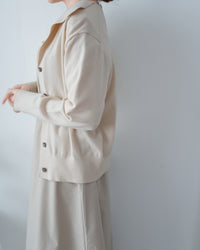 Collar Knit Cardigan 翻領針織棉棉外套或上衣/ TP9219