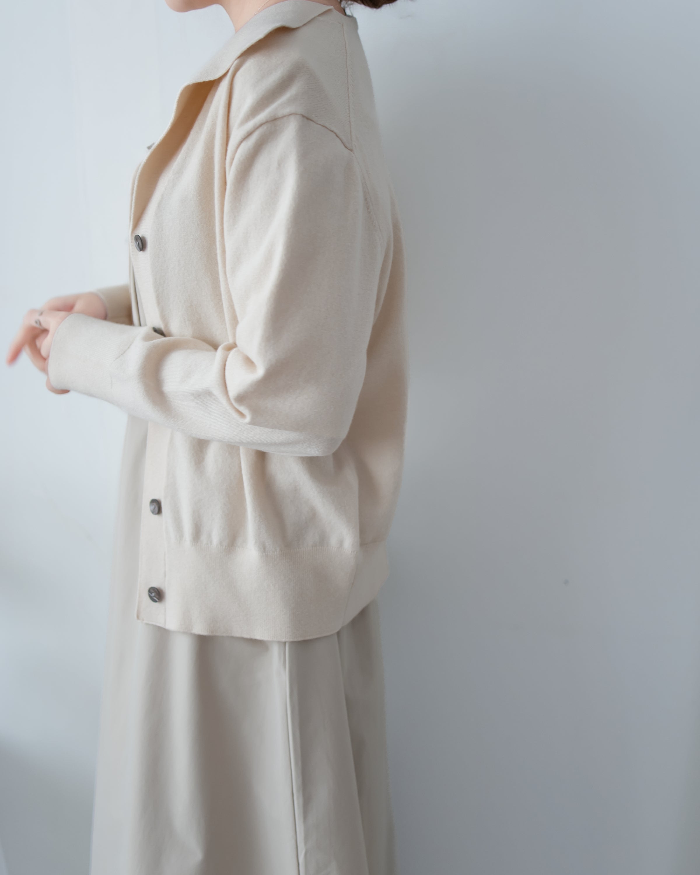 Collar Knit Cardigan 翻領針織棉棉外套或上衣/ TP9219