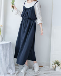 Sophie Vest Dress 防皺彈性修腰吊帶連身裙/ DS1101