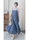Olive Branches Dress 自然氣質橄欖枝圖案吊帶裙/ DS9944