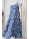 Olive Branches Dress 自然氣質橄欖枝圖案吊帶裙/ DS9944