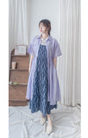 Olive Branches Dress 自然氣質橄欖枝圖案吊帶裙/ DS9944