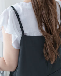 Chiffon Flowing Dress 飄逸雪紡層次綁帶連衣裙/ DS1113 (Black sold out)