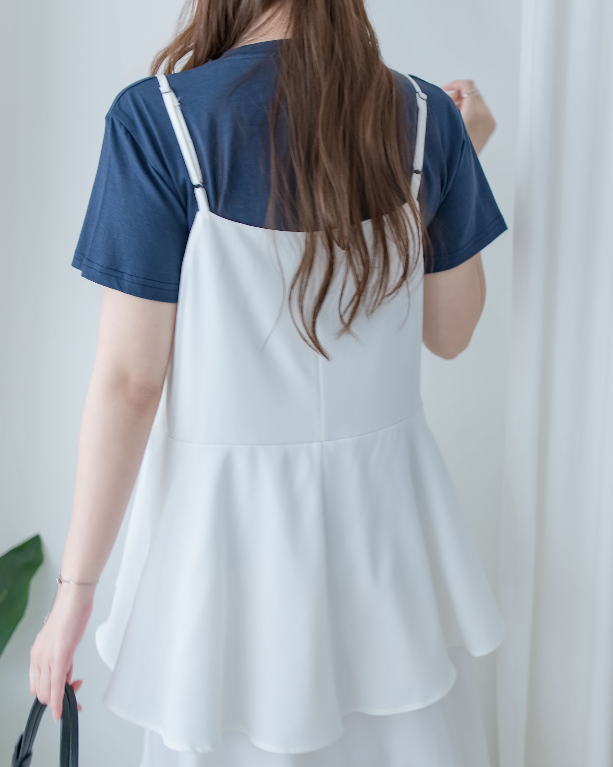 Chiffon Flowing Dress 飄逸雪紡層次綁帶連衣裙/ DS1113 (Black sold out)