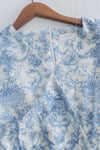 Toile Wrap Dress 暈染印花疊領連身裙/ DS9970