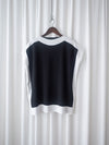 Classic Knit Top 經典黑白拼色顯瘦彈性上衣 / TP9171
