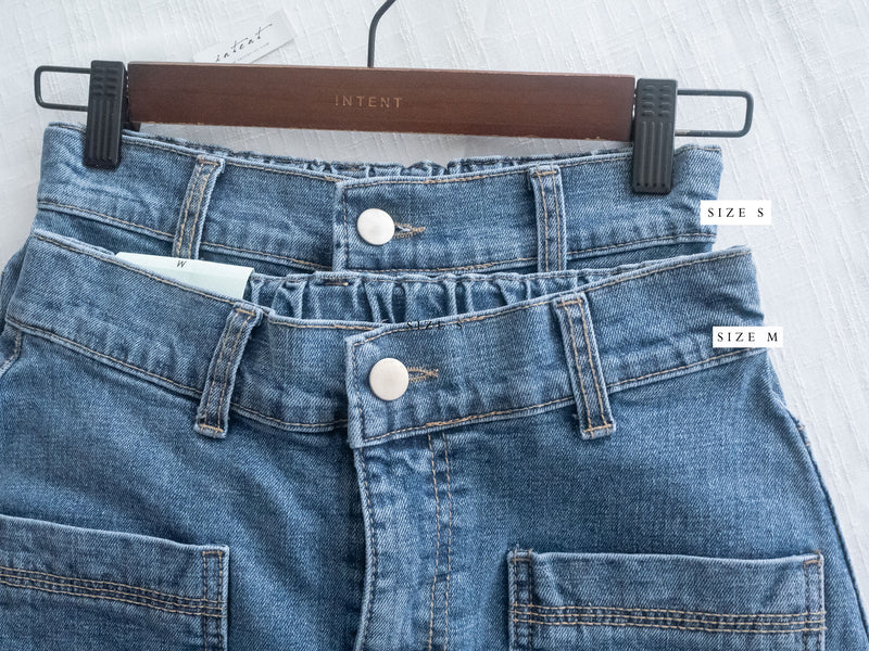 Elastic Denim Skirt 全彈性顯瘦直身牛仔裙/ SK8904
