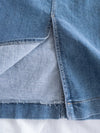 Elastic Denim Skirt 全彈性顯瘦直身牛仔裙/ SK8904