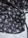 bouquet Dress 裝飾線幾何領口後橡筋印花連身裙/ DS9974