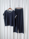 Minimal Navy Set 簡約拼色設計深藍套裝/ SE8084 (pre-order 8月25截單)