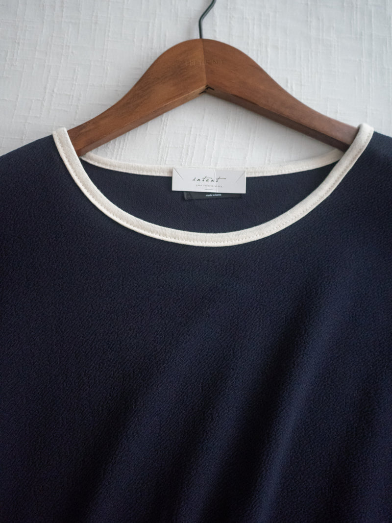 Minimal Navy Set 簡約拼色設計深藍套裝/ SE8084 (pre-order 8月25截單)