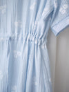 Cloud Floral Dress 雲朵感印花條紋連身裙/ DS9979 (pre-order 8月25截單)