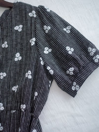 Cloud Floral Dress 雲朵感印花條紋連身裙/ DS9979 (pre-order 8月25截單)