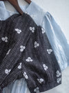 Cloud Floral Dress 雲朵感印花條紋連身裙/ DS9979 (pre-order 8月25截單)