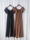 Effortless Ruffle Jumpsuit  顯瘦剪裁雙面綁帶連身褲/ SE8088 (pre-order 8月25截單)
