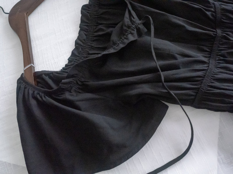 Effortless Ruffle Jumpsuit  顯瘦剪裁雙面綁帶連身褲/ SE8088 (pre-order 8月25截單)