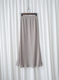 Pleated Shiny fishtail skirt 微光澤飄逸魚尾細褶長裙/ SK8908 (pre-order 9月7日截單)