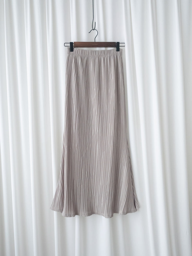 Pleated Shiny fishtail skirt 微光澤飄逸魚尾細褶長裙/ SK8908 (pre-order 9月7日截單)