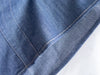 Denim vest dress 裝飾鈕扣假修腰線牛仔吊帶連身裙/ DS9982