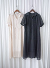 Rhombus Dress  菱形印花雪紡隨性口袋連身裙/ DS9987 (pre-order 9月7日截單)