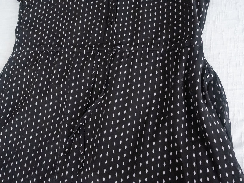 Rhombus Dress  菱形印花雪紡隨性口袋連身裙/ DS9987 (pre-order 9月7日截單)