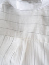 Sheer Stripe Shirt 輕透條紋微V領吊帶襯衫套裝/ BU9116 (Pre-order 淡黃條紋 9月7日截單)