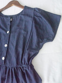 Square/Round neck Dress 簡約前後穿著修腰連身裙/ DS9983 (pre-order 9月7日截單)