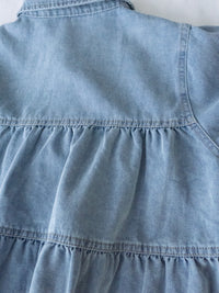 Denim Layers Top 層次牛仔短袖上衣或外套/ TP9182 (pre-order 9月7日截單)