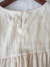 Ruffle Chest Blouse  彈性橡筋衣領傘袖上衣/ BU9117
