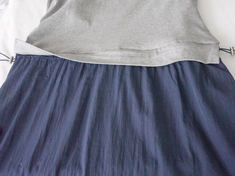 Ruffle Waist Dress 彈性橡筋Ruffle腰線拼接連身裙/ DS9986