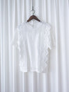 Lace Blouse 通花蕾絲連裡布上衣/ DS9921 (售完即止）