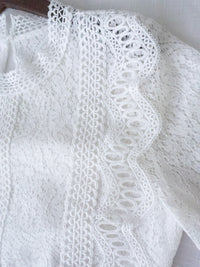 Lace Blouse 通花蕾絲連裡布上衣/ DS9921 (售完即止）