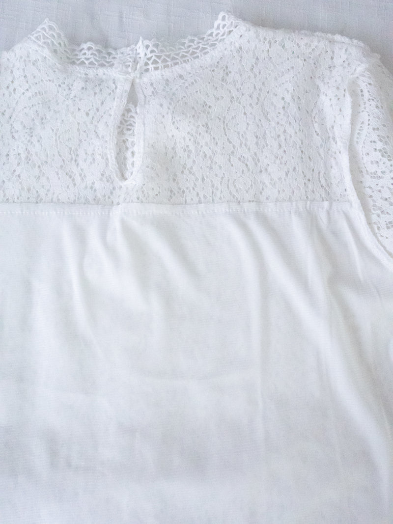 Lace Blouse 通花蕾絲連裡布上衣/ DS9921 (售完即止）