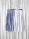 Flowing Cotton Skirt 全橡筋腰舒適飄逸傘裙/ SK8907 (pre-order white 9月7日截單)