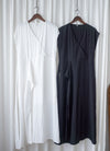 Wrap Dress 舒適顯瘦疊領綁帶修腰連身裙/ DS9985