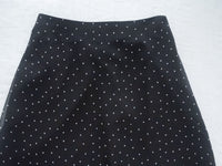 Snow Dot Skirt 黑色雪點飄逸半裙/ SK8902