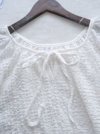 Ribbon Collar Top 百搭蝴蝶顯鎖骨大圓領上衣/ TP9181
