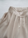 Beige Skirt Set 溫柔杏色十字線棉精緻鈕扣套裝/ SE8089