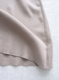 Knit Dress V領貼身腰間車褶針織連身裙/ DS9991