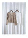 Airy Crochet Cardigan 輕織鏤空線衫/ TP9185