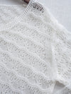 Airy Crochet Cardigan 輕織鏤空線衫/ TP9185