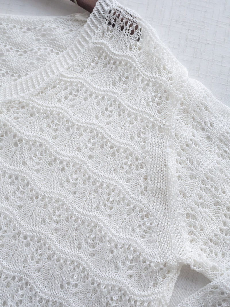 Airy Crochet Cardigan 輕織鏤空線衫/ TP9185