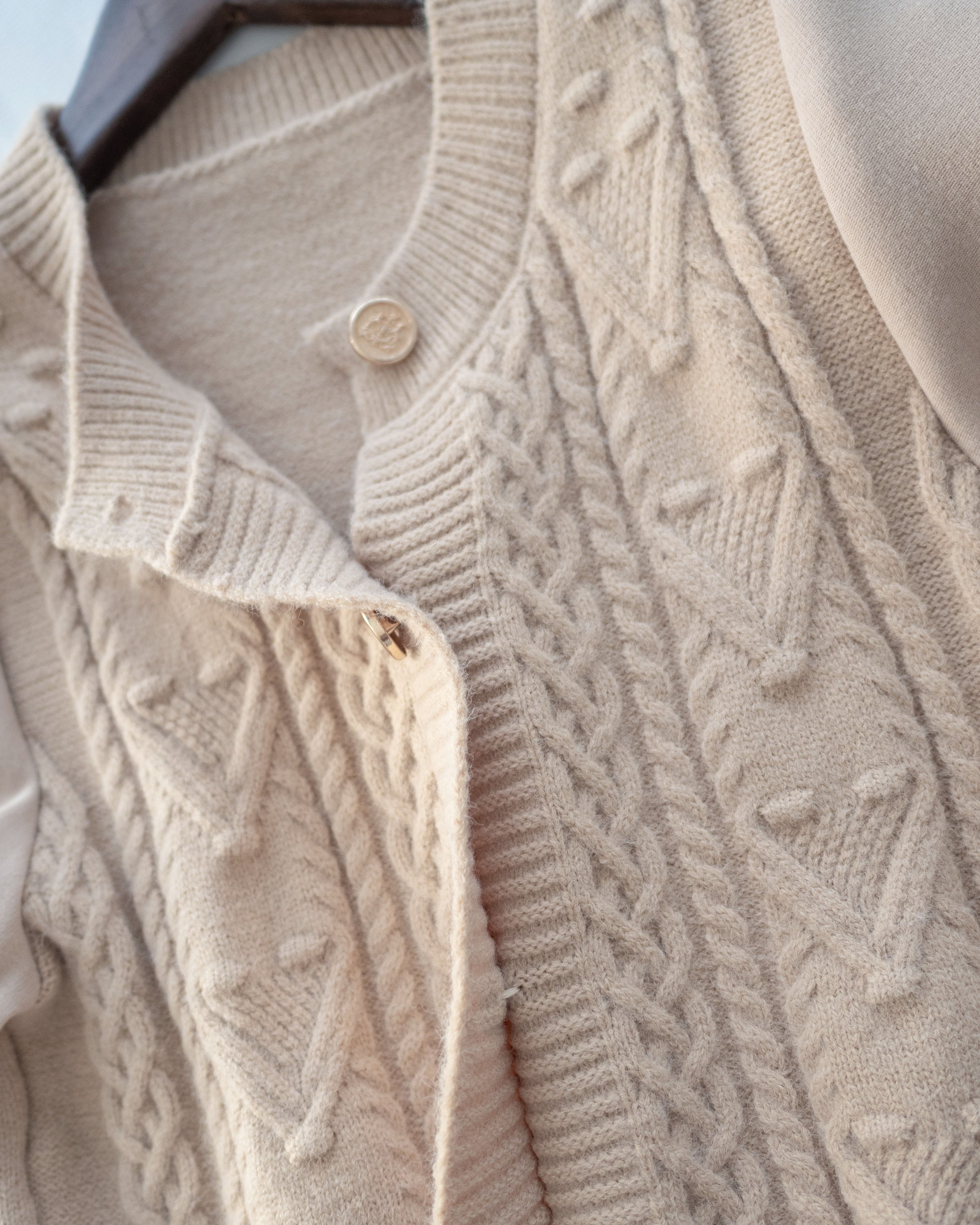 Braid Dress 麻花紋針織背心假兩件連身裙/ DS1025